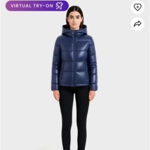 Rudsak Reversible Navy Puffer Coat Size Small